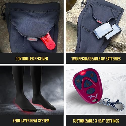 Miniatura 3 de Volt Resistance Rechargeable Heated Socks for Men and Women Great for Cold Weather, Winter, Outdoor, Camping and More