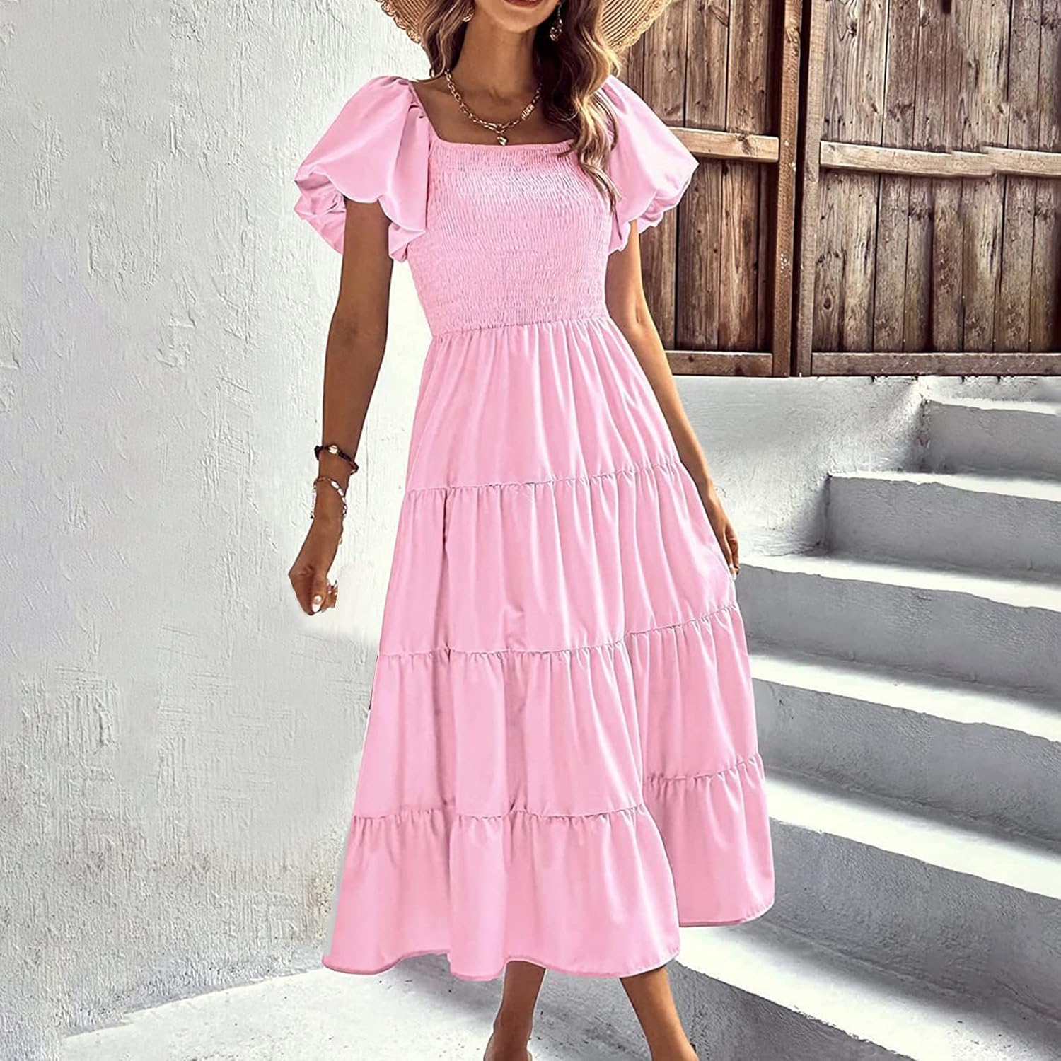 Robe Manches Longues Shein Robe Manches Longues Cuolu, Col V - Main Image