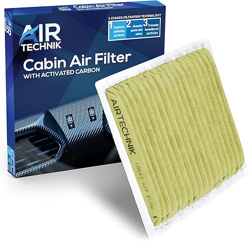 AirTechnik CF10547 PM2.5 Filtro de aire de cabina con carbón activado  Compatible con Ford Edge 2007-2015 Lincoln MKX 2007-2010 y 2011-2018 (estilo disponible en Yaxa Colombia