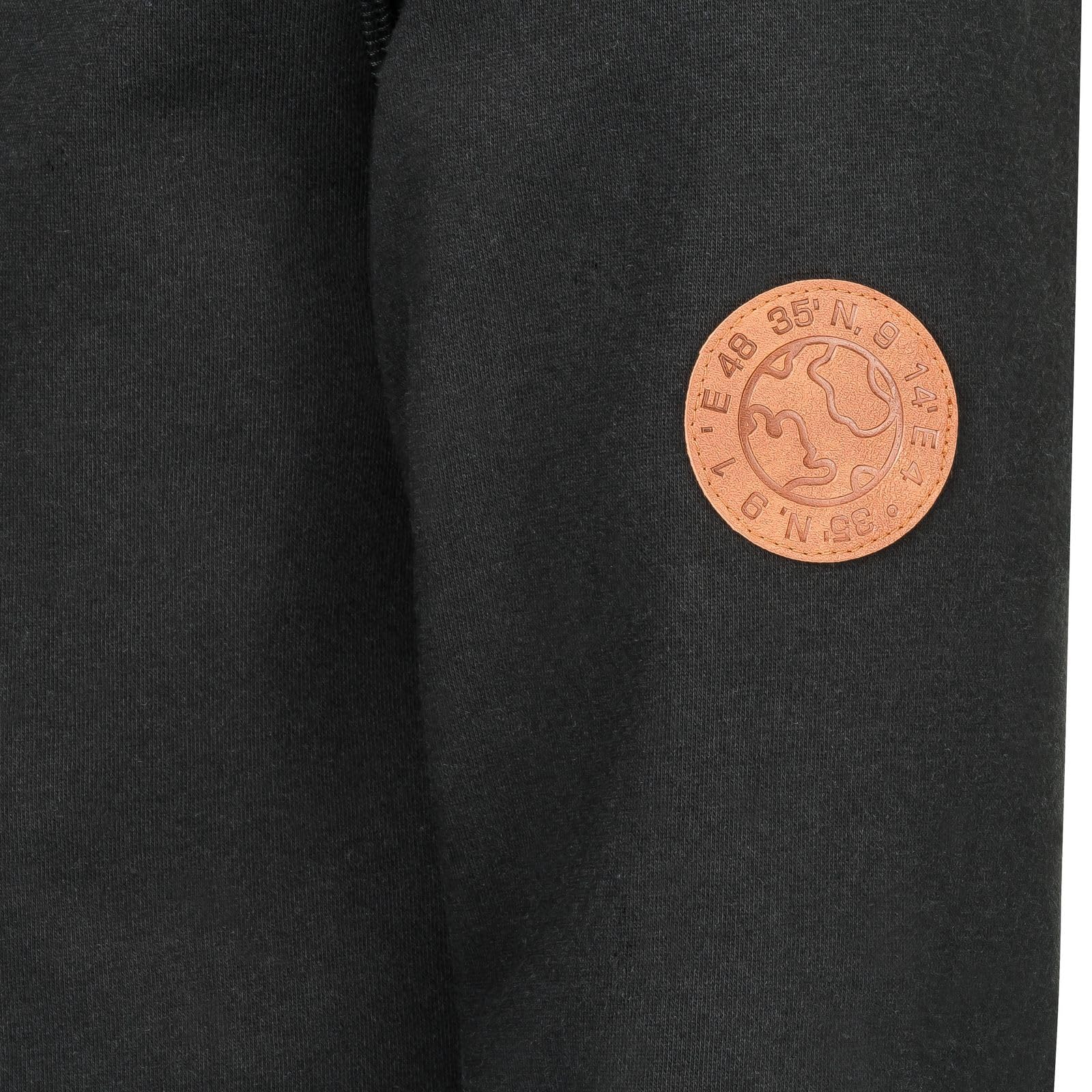 Kuscheliger Jogginganzug Sportanzug Trainingsanzug Herren leather edition (2-tlg) mit Kapuze Bio-Baumwolle