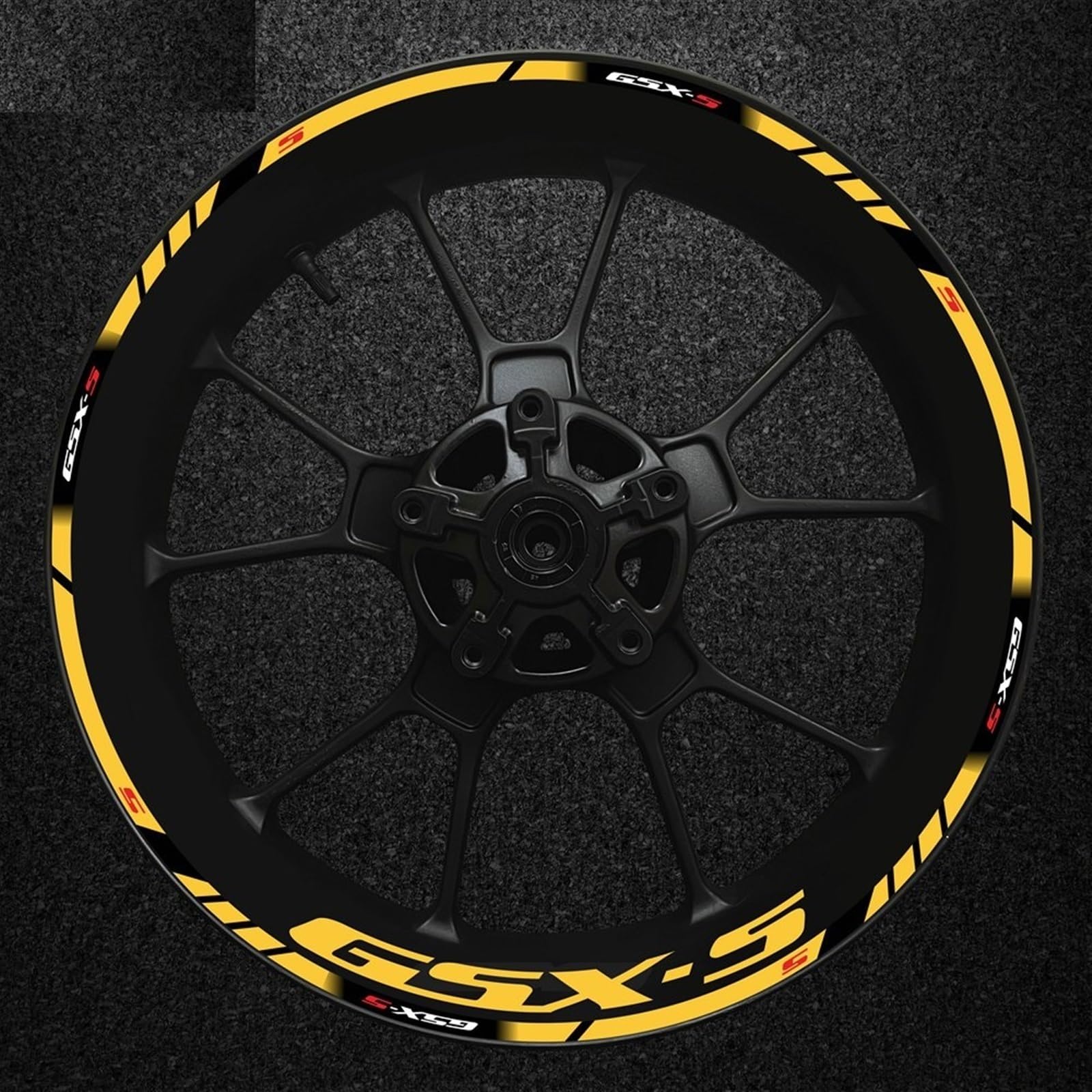 Ujnheq Color17 Motorcycle Rim Decal Decorative Hub Reflective Sticker For Suzuki Gsx-S Gsx-S750 Gsxs1000 750 1000 600 2022(Color17)