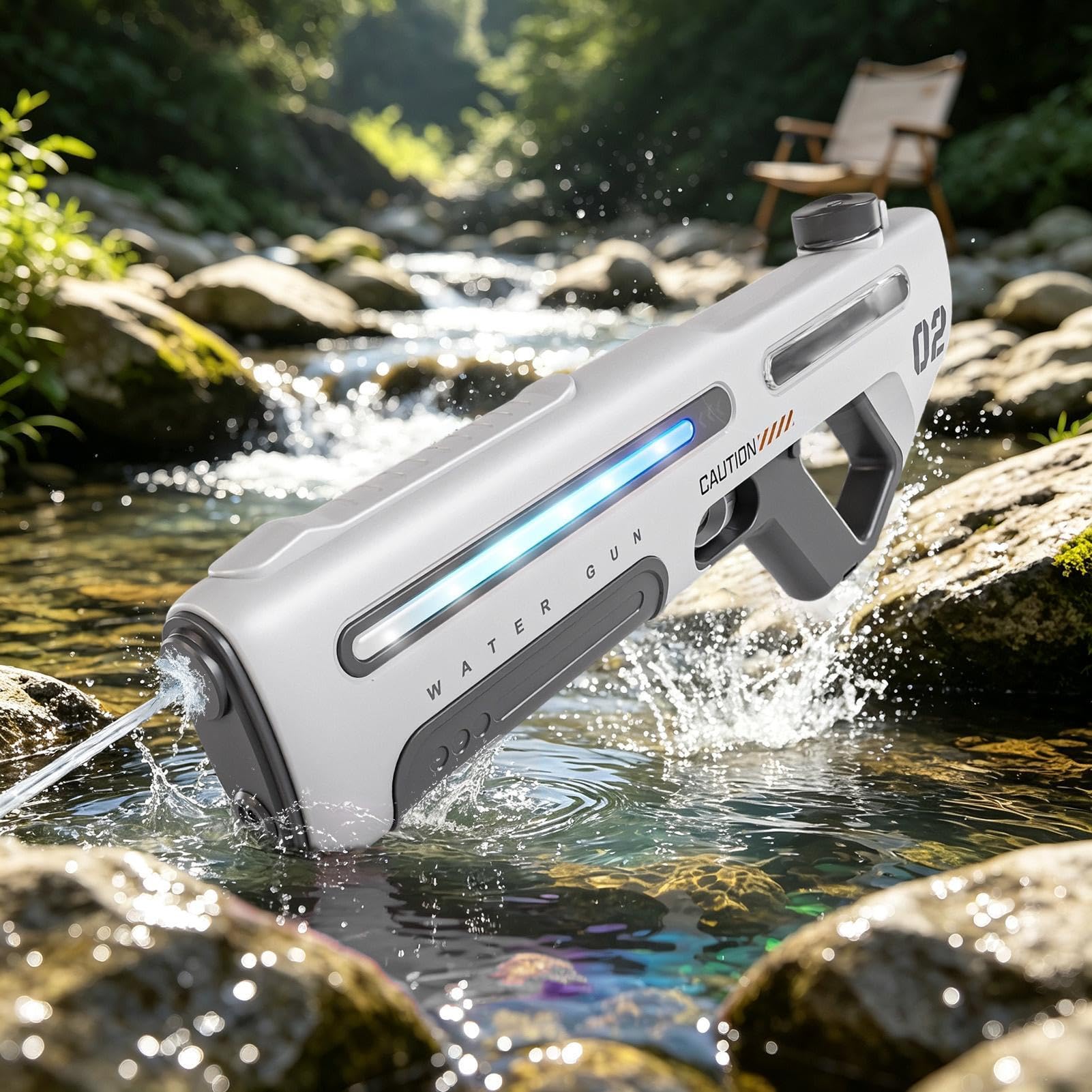 Wasserspritze für Kinder Elektrisches Gartenspielzeug Mit LED-Licht | -Wasserspielzeug Für Mädchen Vorschulkinder Park Camping Garten Rasen Hof Spieltreffen Geburtstag Seeausflüge