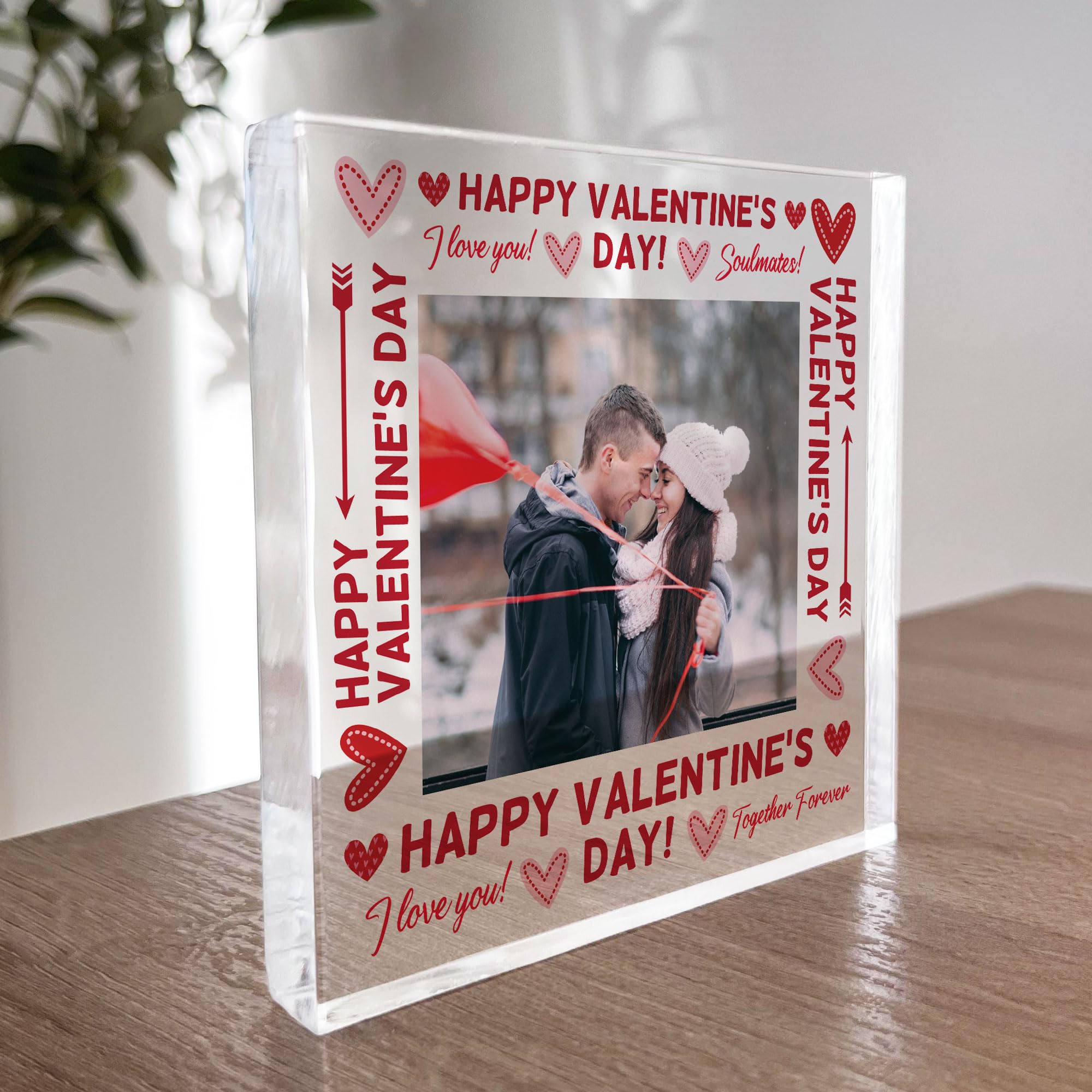 Red Ocean Personalised Happy Valentines Gifts For Boyfriend Girlfriend Photo Plaque Husband And Wife Gifts Valentines Gift Ideas Gift For hIM HER