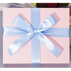 YASEO 1 Inch Sky Blue Solid Satin Ribbon, 50 Yards Craft Fabric Ribbon for Gift Wrapping Floral Bouquets Wedding Party Decoration