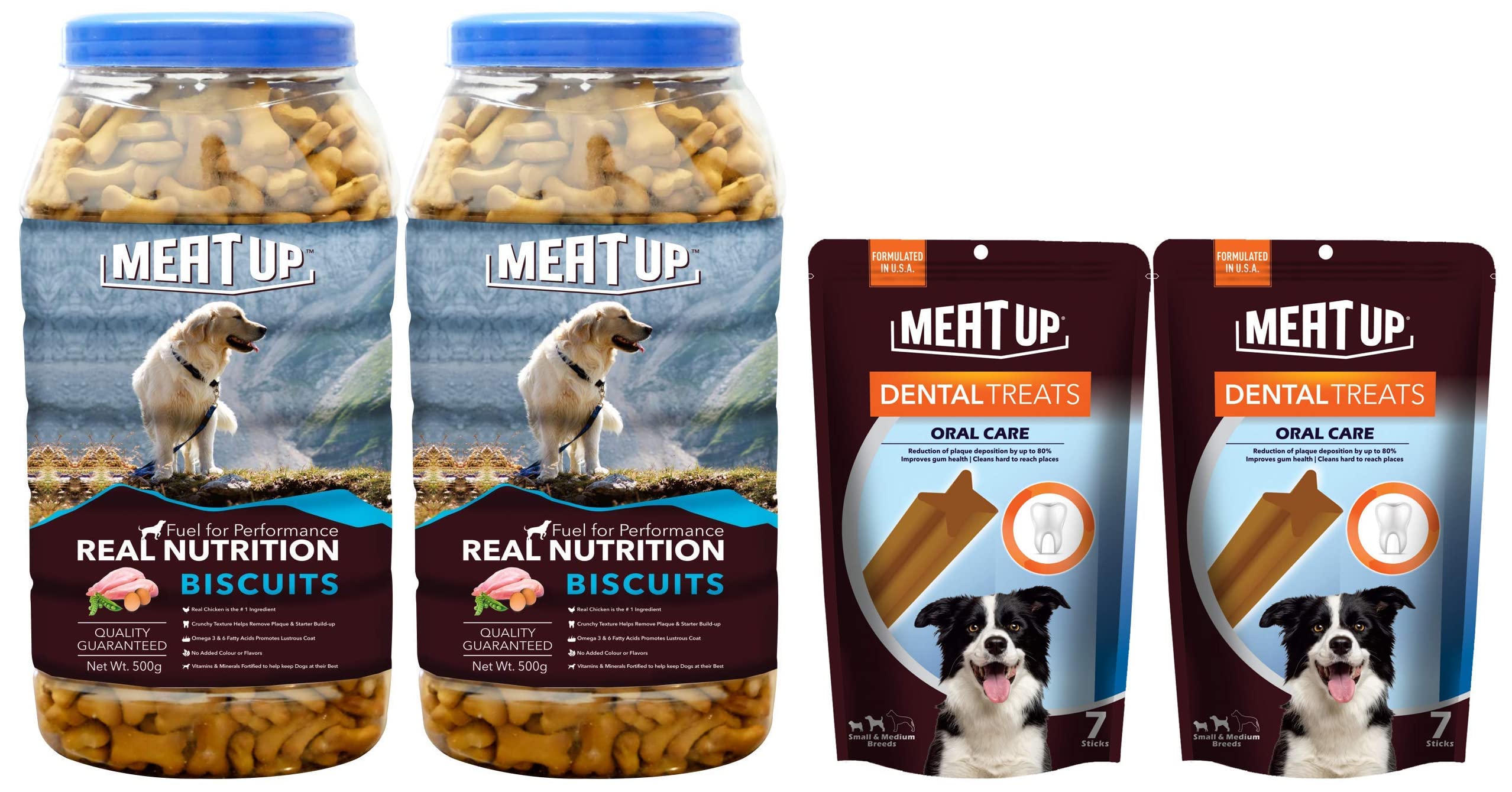 Meat Up Mutton Flavour, Real Chicken Biscuit, Dog Treats -500g Jar (BOGO) and Dental Treats, Oral Care Dog Treats- 7 Sticks, 165g (BOGO) (B08GMVM99M) Amazon Price History, Amazon Price Tracker