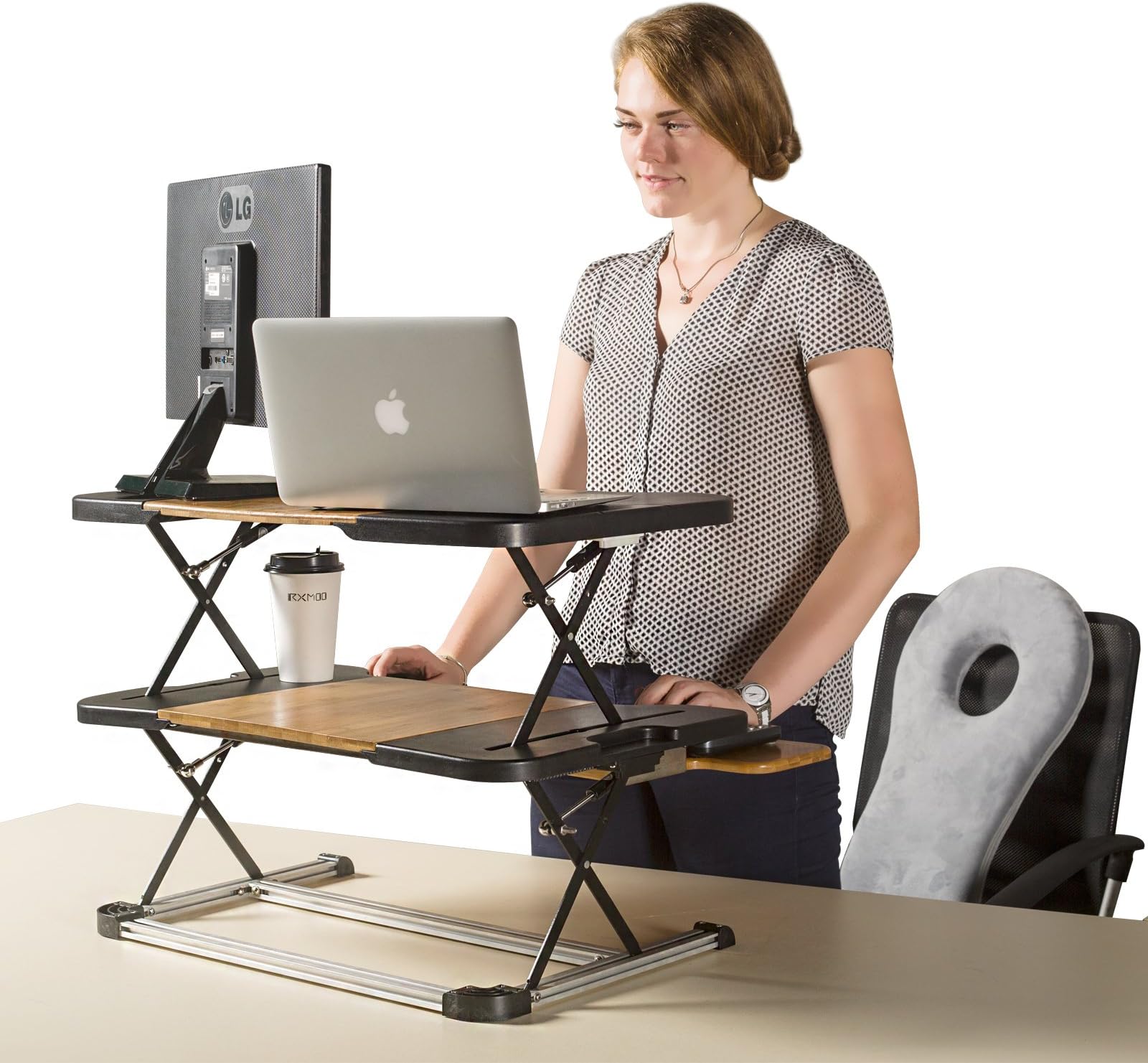 Standing Desk- Omax Heigh Adjustable Desk/Table Comfortable Stand Up Table Removed Computer Laptop Stand Desk Working Table
