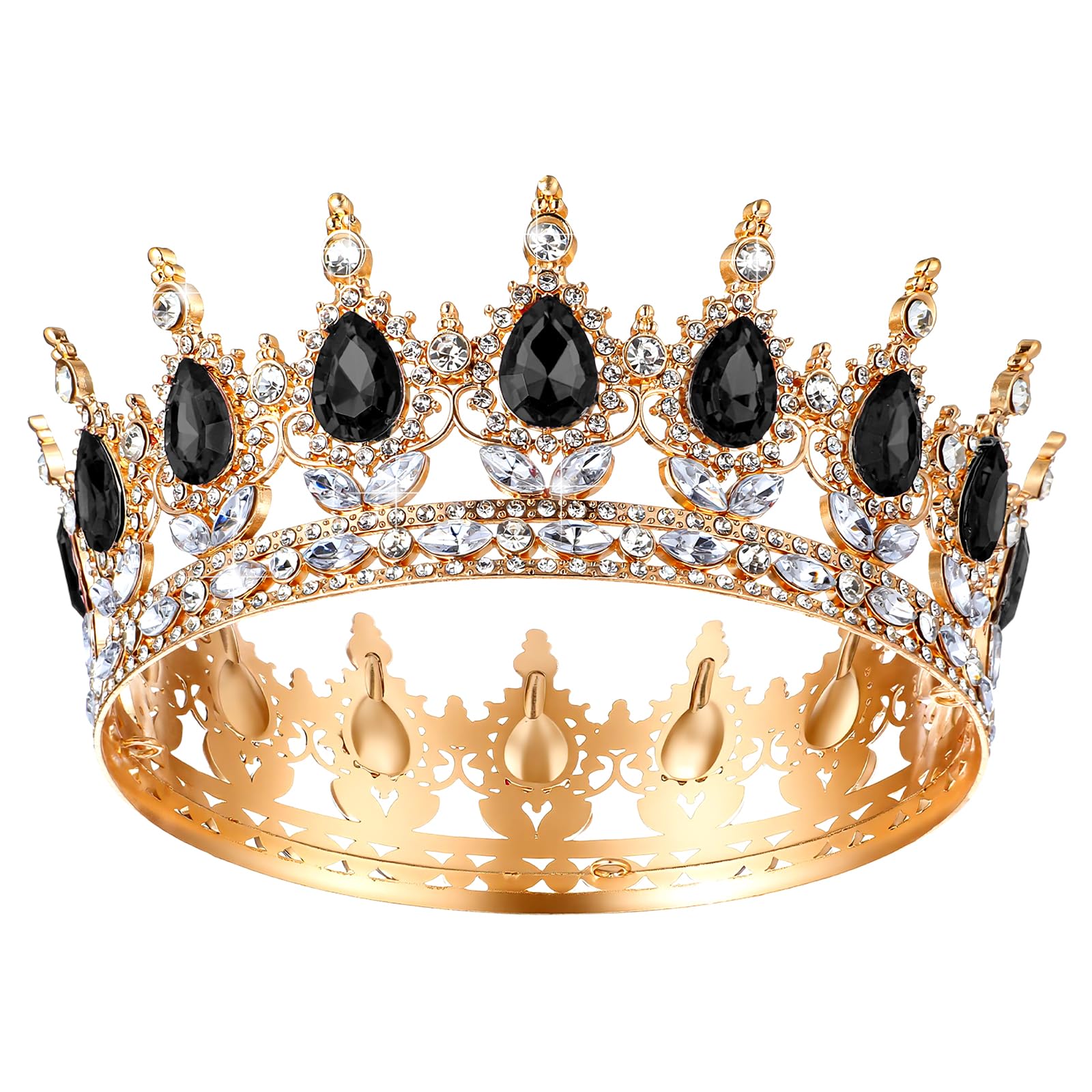 1 sztuka korona dla panny młodej, diadem księżniczki, kryształowa diadem, diadem księżniczki, kryształki stras, opaska na czoło, korona, na wesele, tiary, błyszczące diadem, ozdoba do włosów, korona