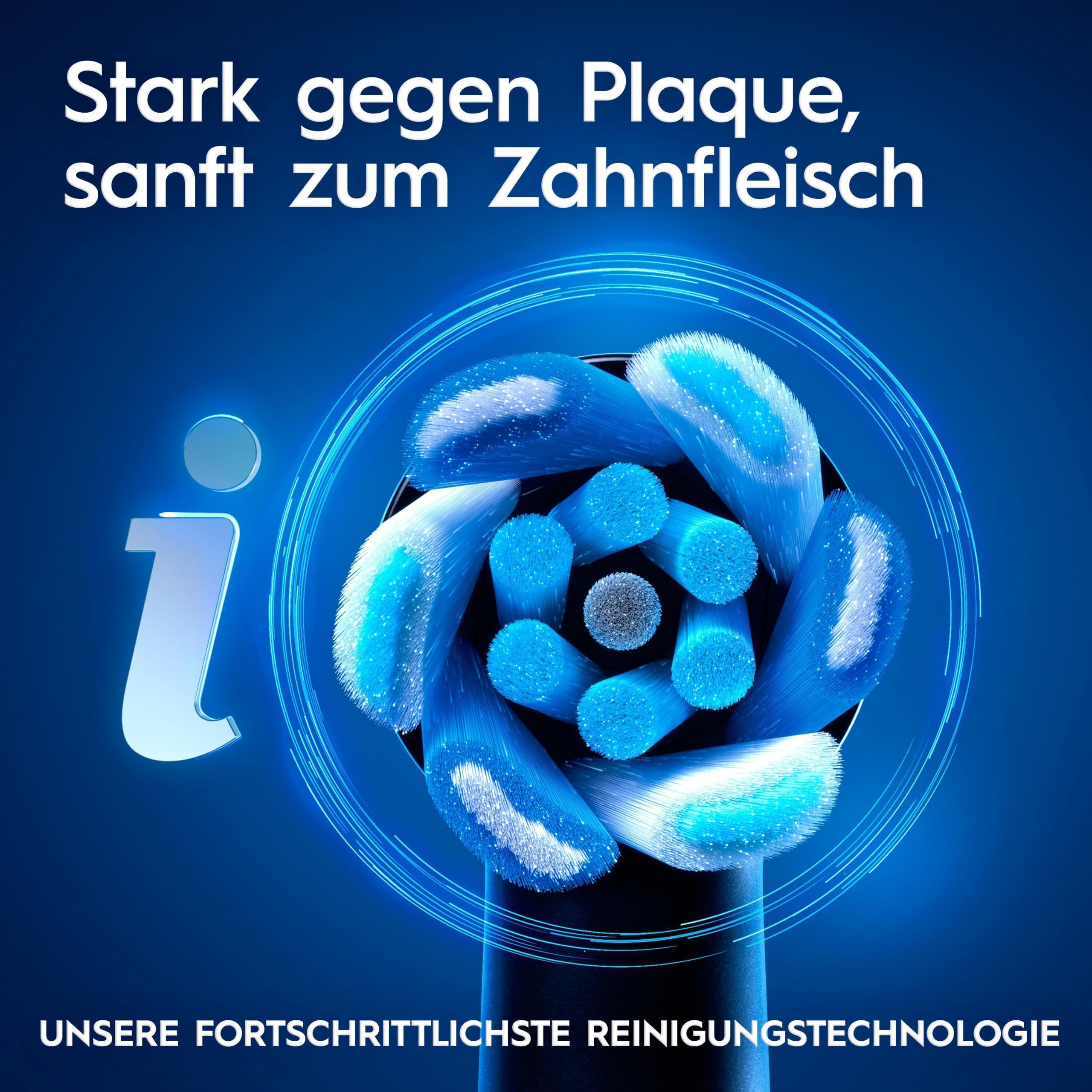 Oral-B iO Series 9 Elektrische Zahnbürste, Schwarz | Inkl. 3 Aufsteckbürsten, Lade-Reise-Etui, CHIP Testsieger (11/25), Electric Toothbrush mit 7 Modi Für Zahnpflege