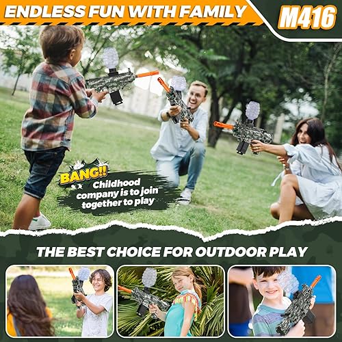 Miniatura 2 de Juguetes eléctricos de bolas de gel, lanzador de bolas de salpicaduras ecológico, juegos automáticos al aire libre, juguetes para actividades en