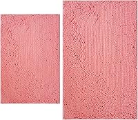 Vista 42 de BOANKODU Juegos de Alfombras de Baño de 2 Piezas, Alfombra de Baño de Chenilla Extra Suave Ultra Absorbente, Alfombra de Baño con Fondo