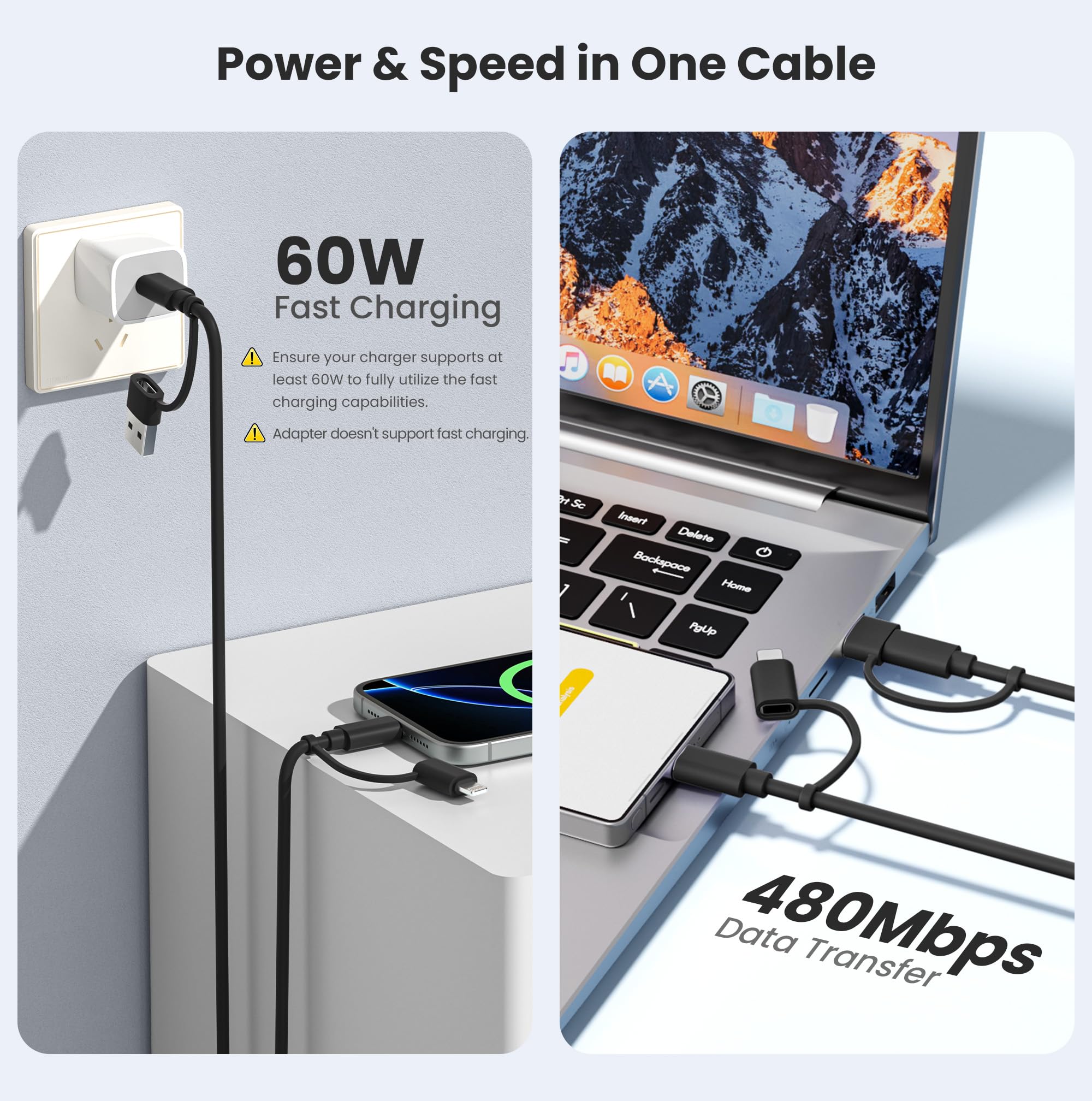 Elebase Airpods Pro 3 Charger Cord,USBC Charging Cord 6.6FT,USB C