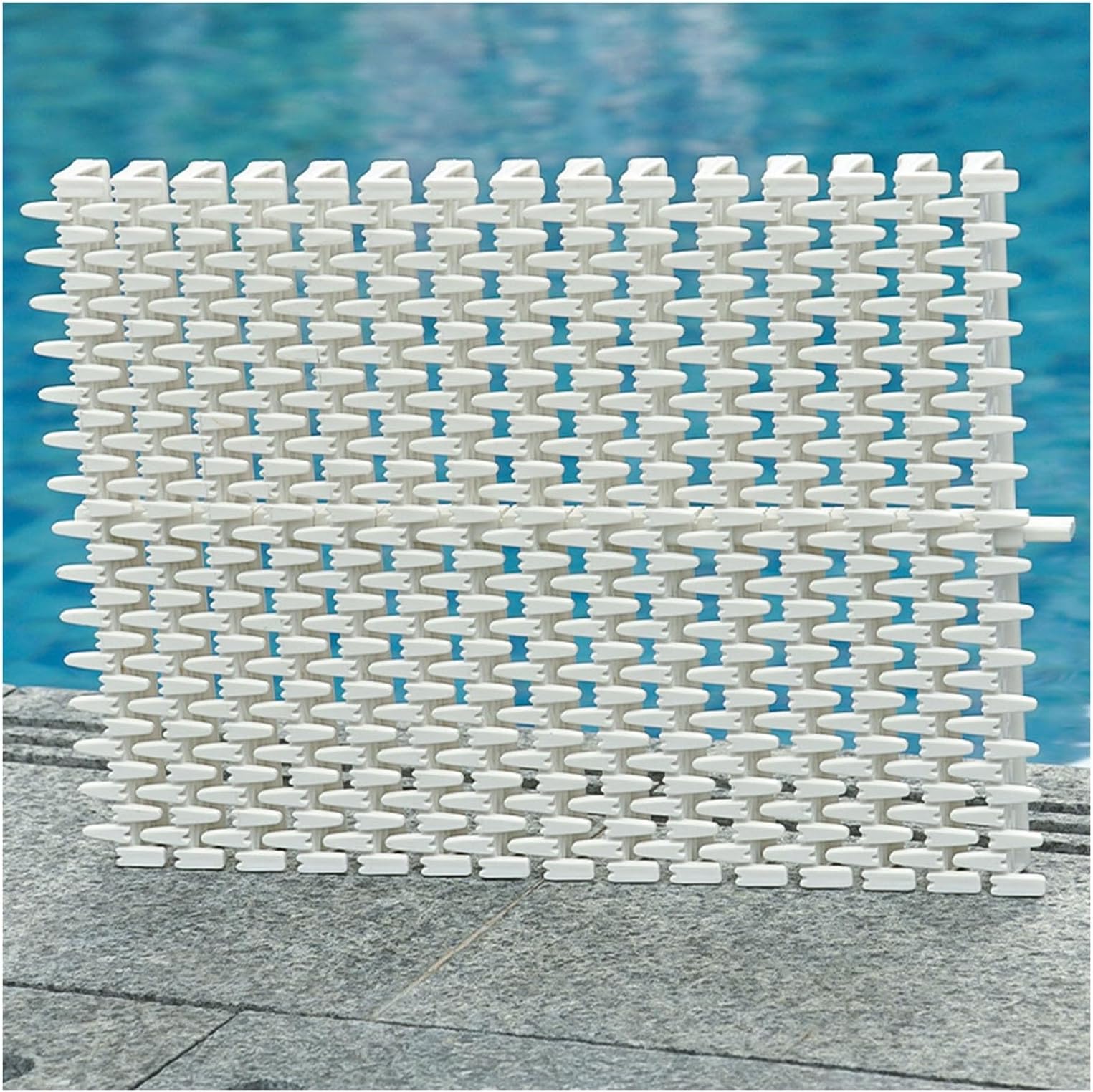Swimming Pool Drainage Overflow Grating - Splicable Bathroom Gutter Grate, Drain Grille Floor Cover for Indoor/Outdoor Water Drainage, 6pcs Set (30x100CM)