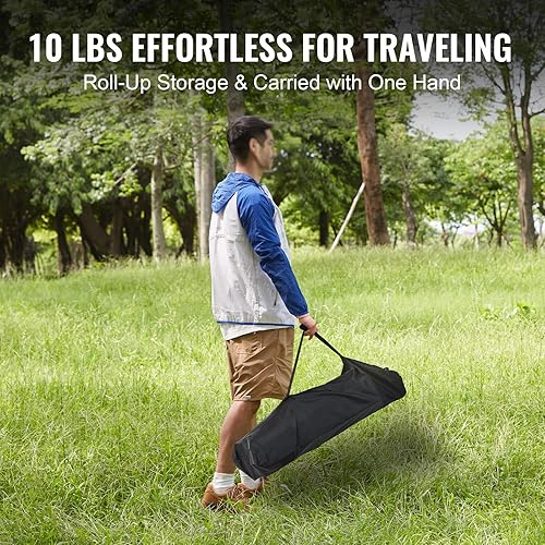 Miniatura 5 de VEVOR Mesa plegable de aluminio ultra compacta para exteriores, portátil, con gran bolsa de almacenamiento y transporte, para picnic, tienda de