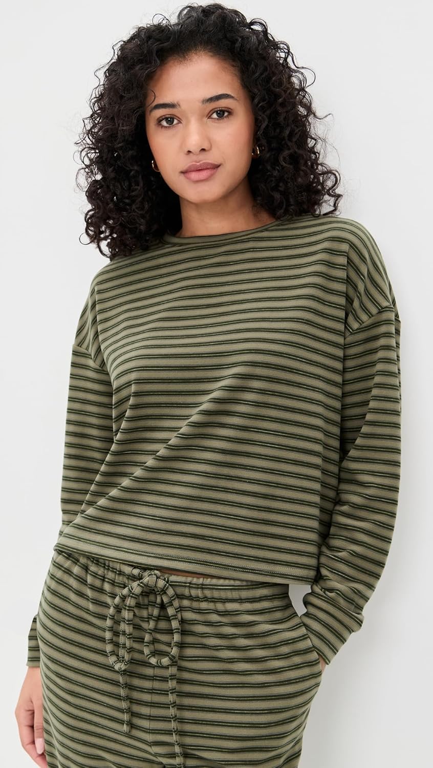 Bailey Rose Women's Striped Long Sleeve Tee - Image 2