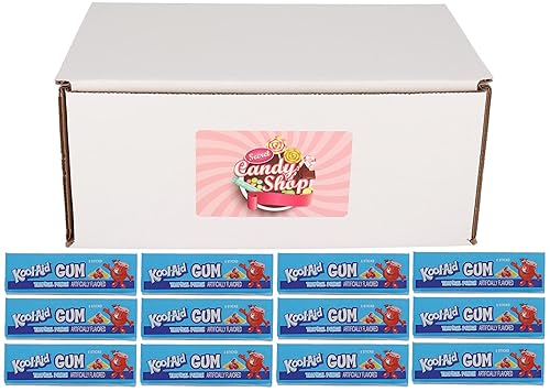 Kool-Aid - Chicle sabor afrutado (paquete de 12, total de 60 palitos de chicle) (Tropical Punch)