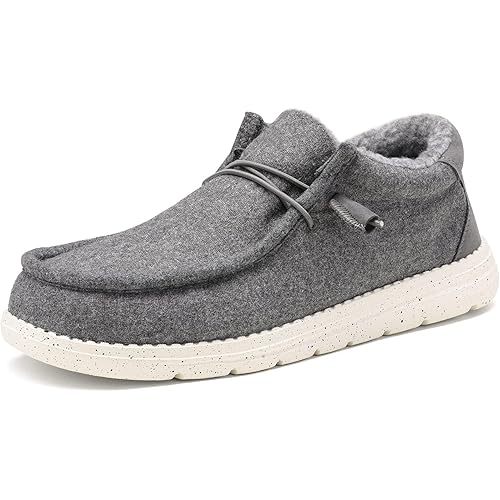 Bruno Marc Men's Slip-on Faux Fur Lined Loafers Casual Shoes
