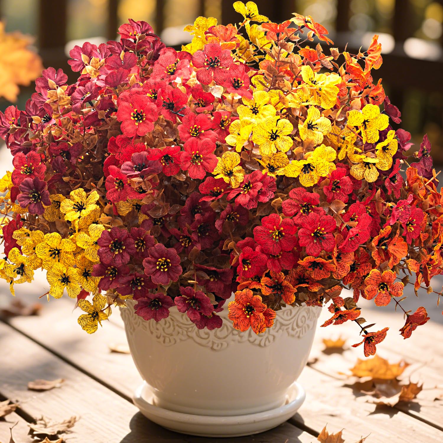 AITISOR 16 Bundles Fall Flowers