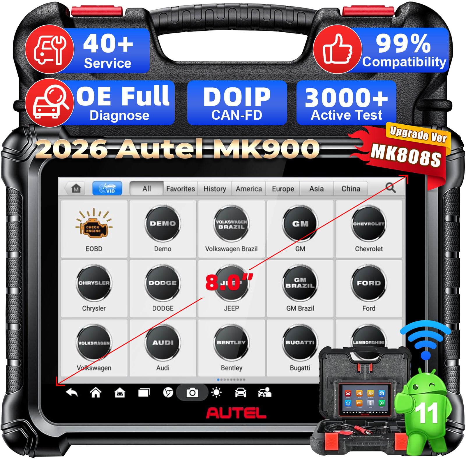 Amazon.co.jp: Autel MaxiCOM MK900 双方向スキャナー MK808S MX808S