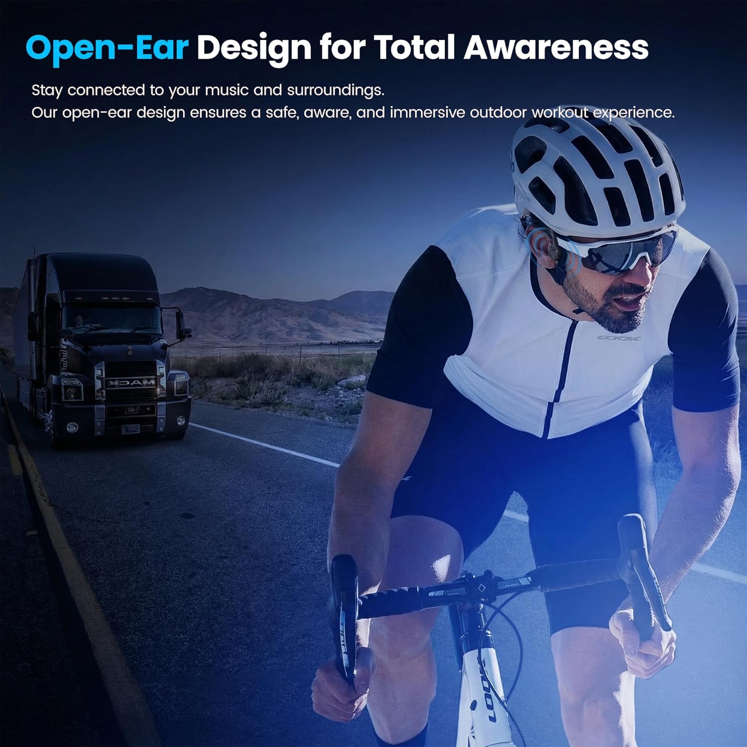 2026 New Bone Conduction Headphones, Bluetooth 5.4 Open-Ear Headset with Mic, IP55 Water-Resistant, 10H Playtime, 22g Ultra-Lightweight & Skin-Friendly Design for Running, Cycling & Workouts - Image 2