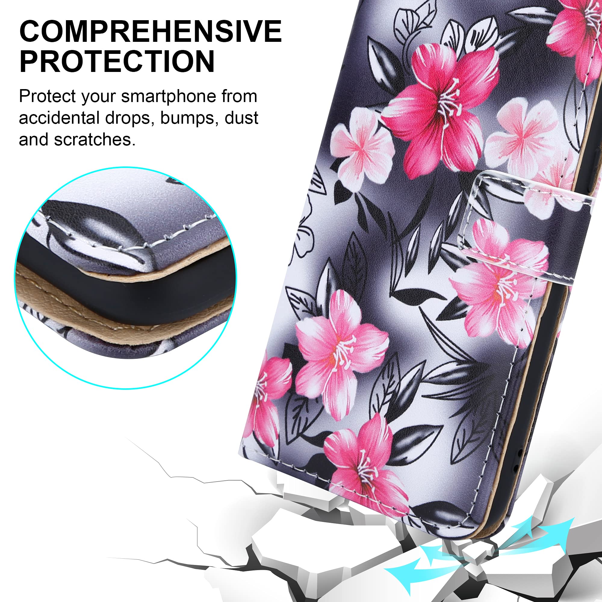 Case For Motorola Moto E7i Power XT2097 Leather Magnet Flip Wallet Phone Cover - Picture 30 of 36