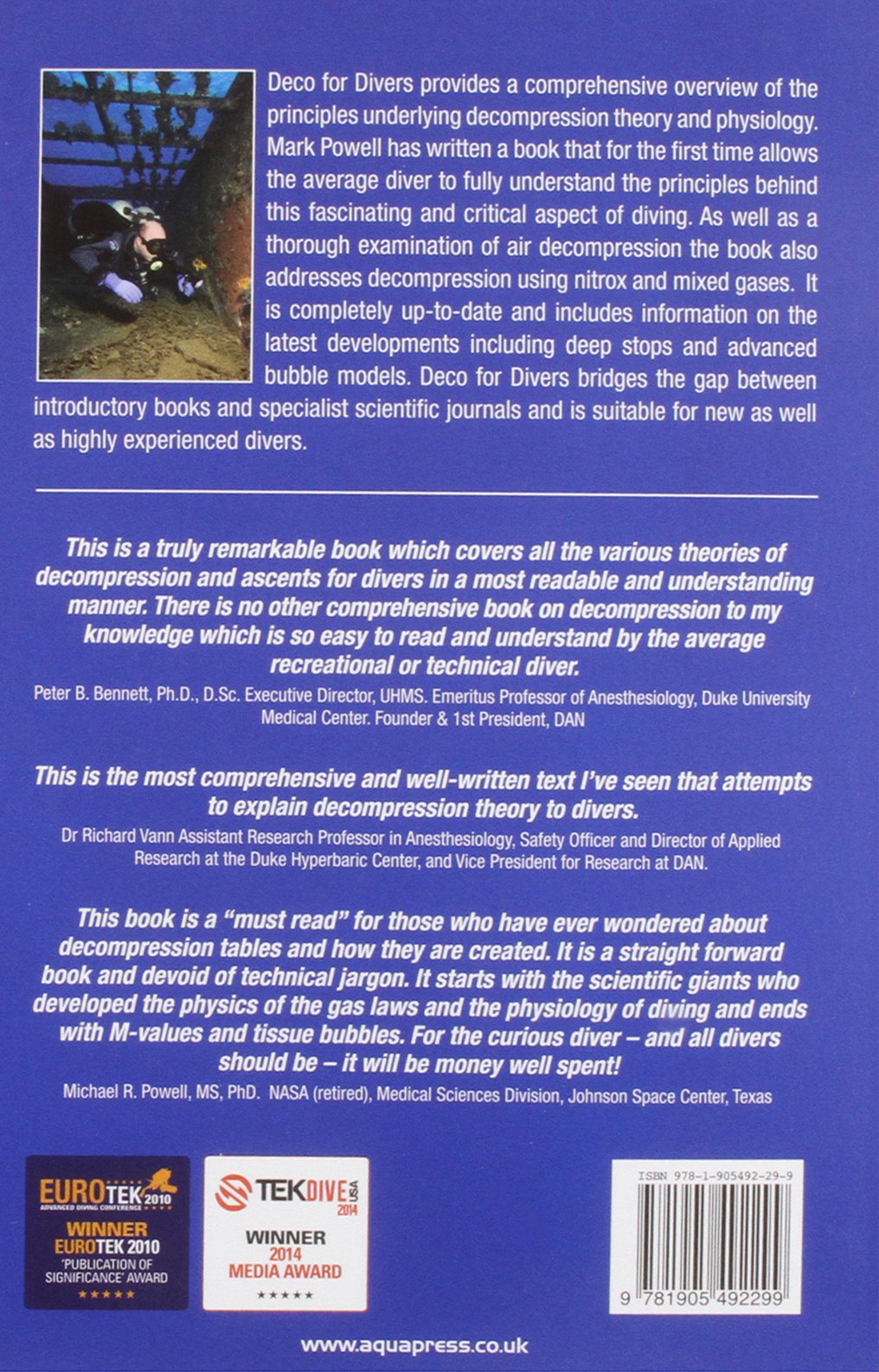 Deco for Divers: A Diver's Guide to Decompression Theory and Physiology