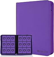 Vista 24 de Carpeta de tarjetas coleccionables de 9 bolsillos, libro de tarjetas premium para 360 tarjetas, álbum de tarjetas resistente para tarjetas