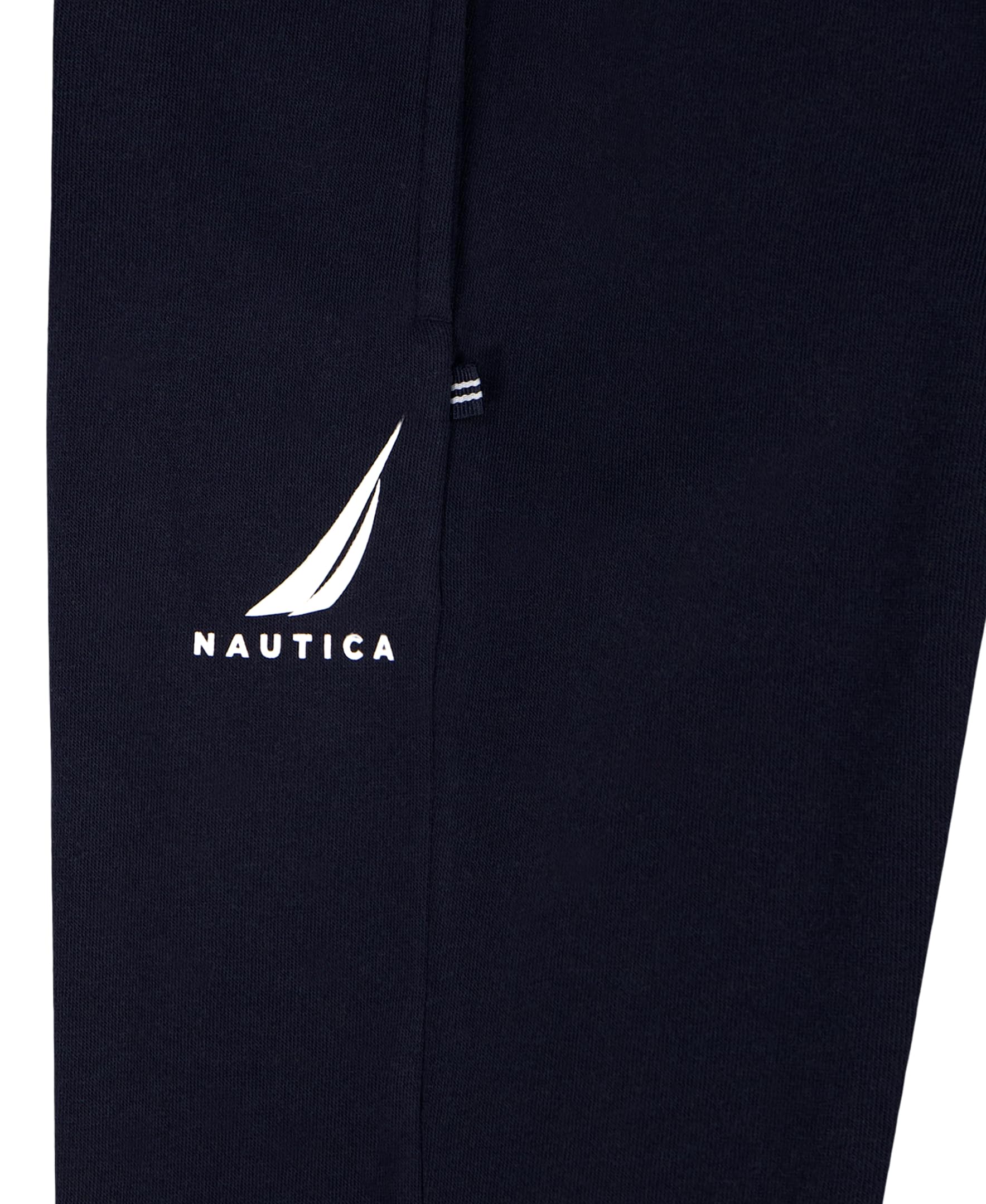 Nautica Spodnie dresowe chłopięce z polaru, zapięcie na sznurek, Klasa J Sport Navy, 14-16