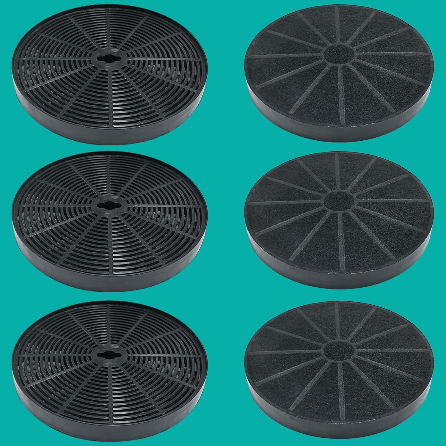 6 Pack Range Hood Filter Replacement for Hauslane Models IN-R100SS-30, WM-530SS-30, WM-530SS-36, WM-538SS-30, WM-538SS-36, WM-590SS-30, WM-630SS-30 and WM-630SS-36, Compare to Part# CFI001 & CFI007