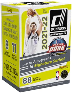 Panini Prestige 2021-22 Donruss Basketball Blaster Box - 88 Trading Cards Orange and Purple Parallels