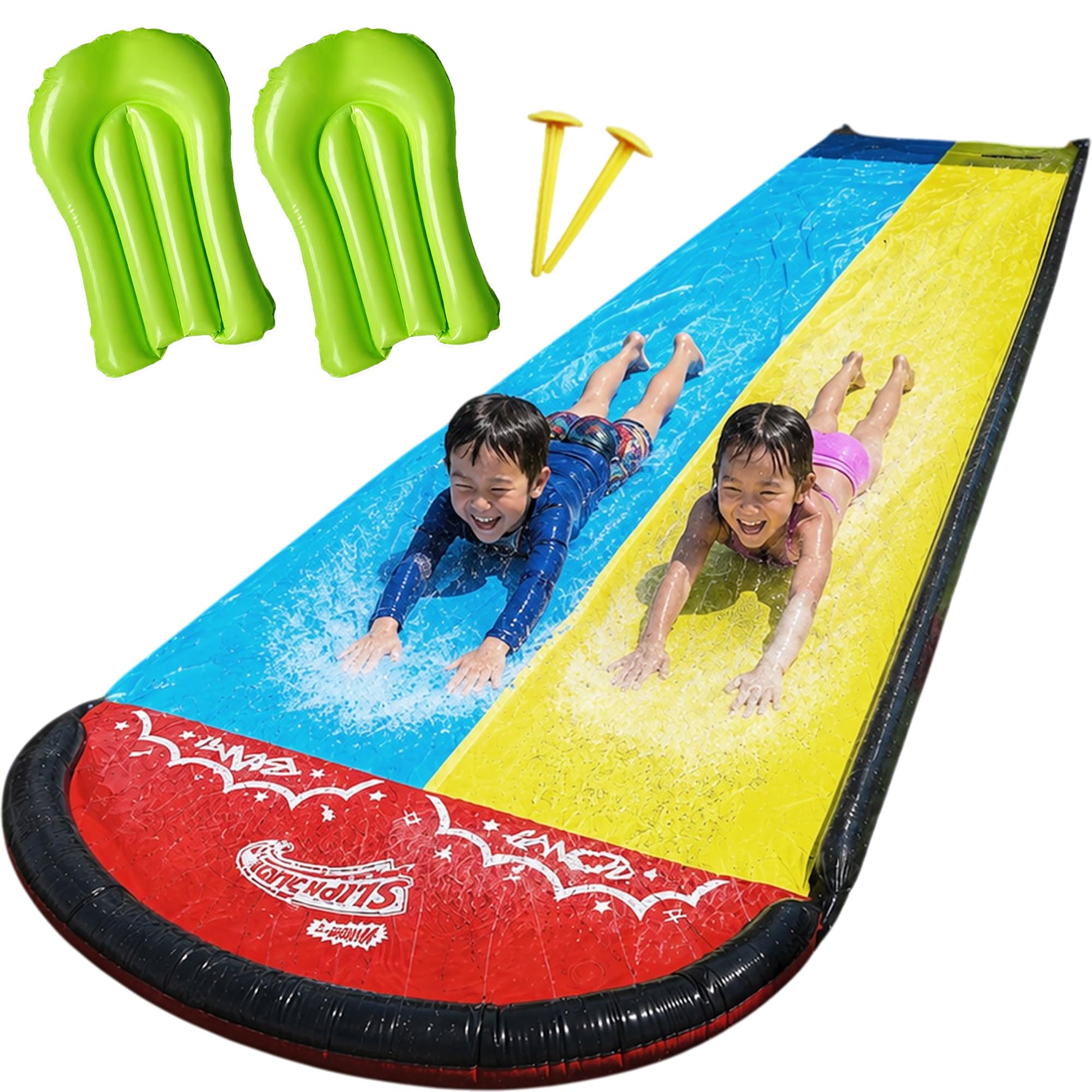 Amazon.co.jp: [Rocotto] ウォータースライダー 噴水マット サーフ