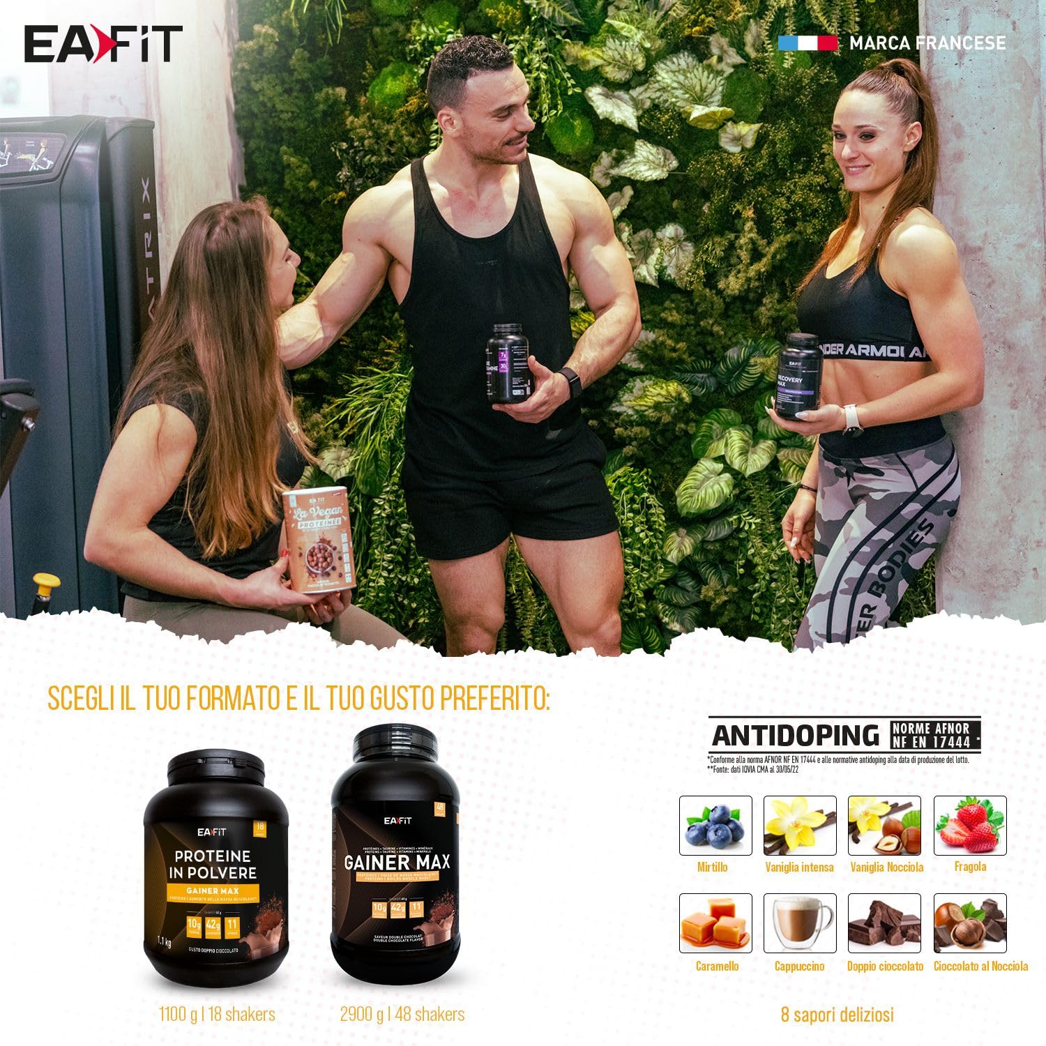 EAFIT Gainer Max Double Chocolat 1,1kg