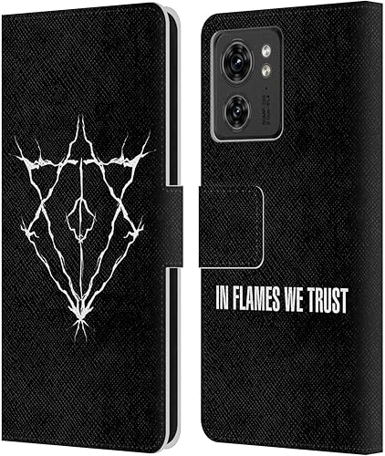 Miniatura 7 de Head Case Designs Officially Licensed in Flames Octoflames Metal Grunge Leather Book Wallet Case Cover Compatible with Motorola Moto Edge 40
