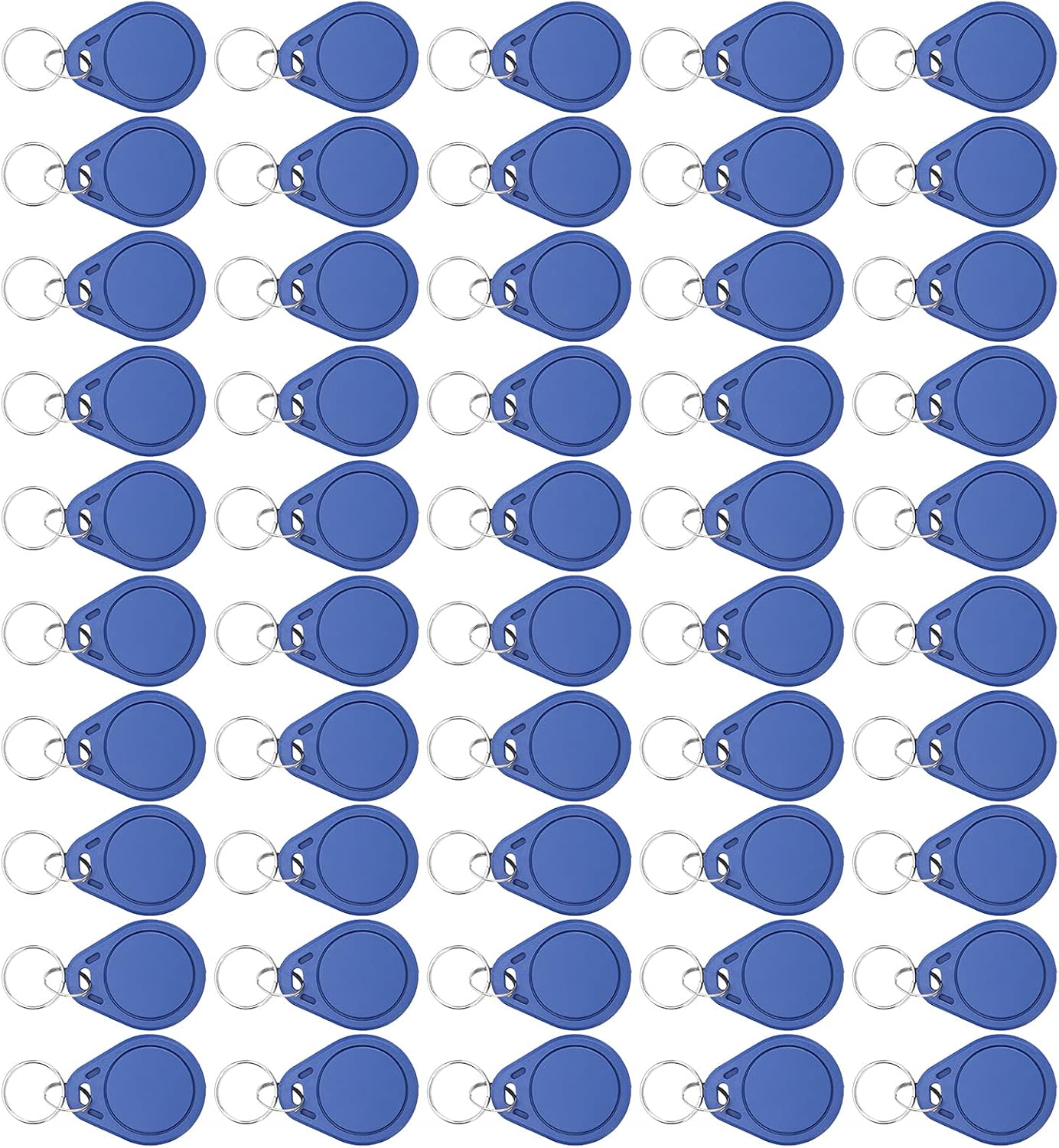 Dioche 50pcs 13.56MHZ IC‑CUID Key Tag Repeatedly Rewrite for Access Control Time Attendance Parking Lots