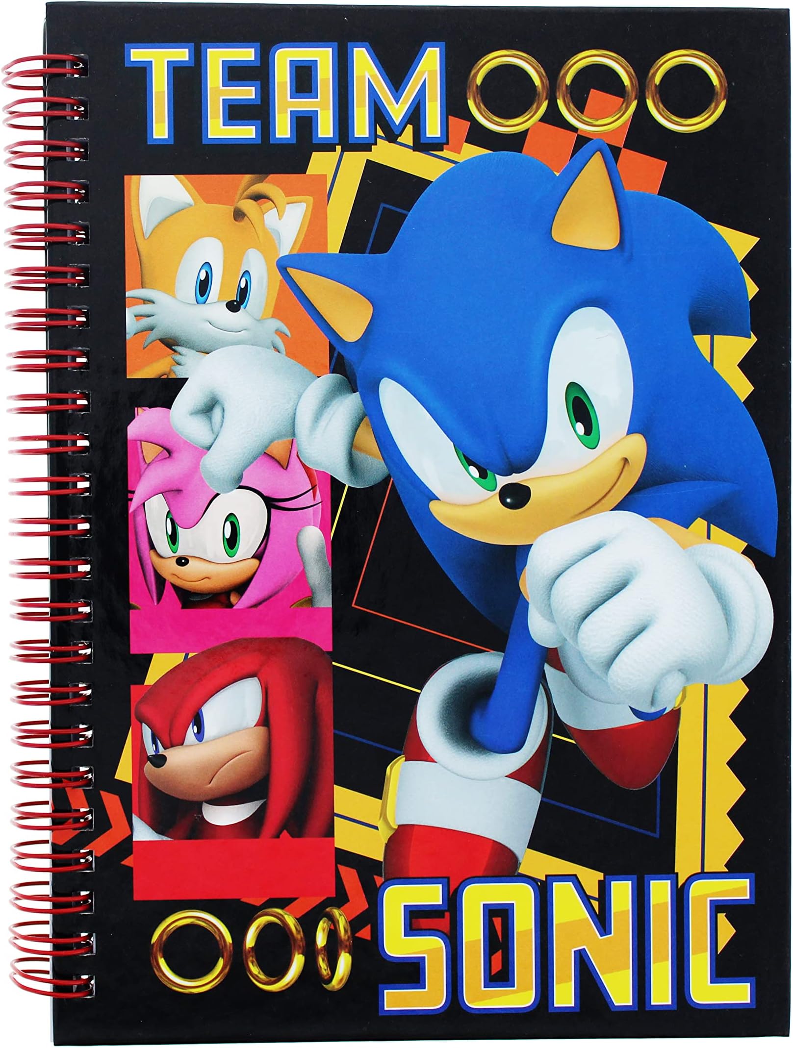 Blueprint Collections Sonic A5 Notebook | Sonic the Hedgehog | Writing Pad | A5 Notepad | A5 Notebook | Note book | Sonic Book | Sonic Gifts | Sonic Stationery Spiral-bound