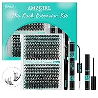 Vista 44 de Kit de Extensión de Pestañas, Kit de Racimos de Pestañas DIY 168Pcs con Pegamento de Unión y Sello Impermeable, Removedor de Pestañas para Kit