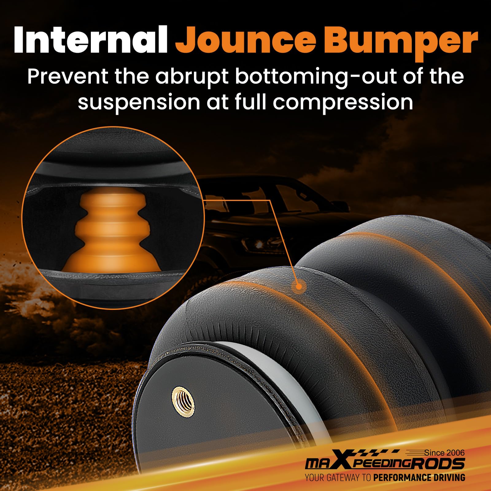 maXpeedingrods Kit de nivellement de suspension pneumatique pour Dodge Ram 1500 2009-2018 5000LBS