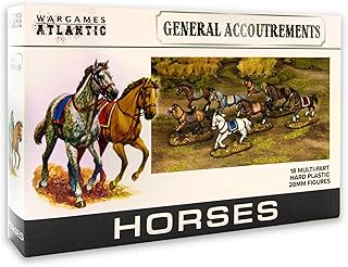 General Accoutrements - Horses (18 Multi Part Hard Plastic 28mm Figures)â€¦â€¦