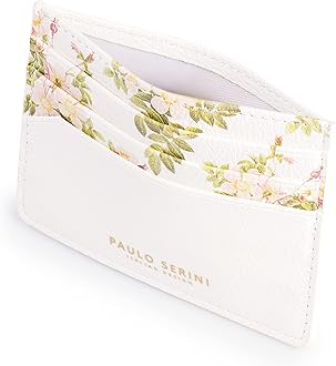 PAULO SERINI® Unisex Card Holder with 6 Card Slots and Compartment for Banknotes and Coins Elegant Credit Card Holder Made of Soft Vegan Leather