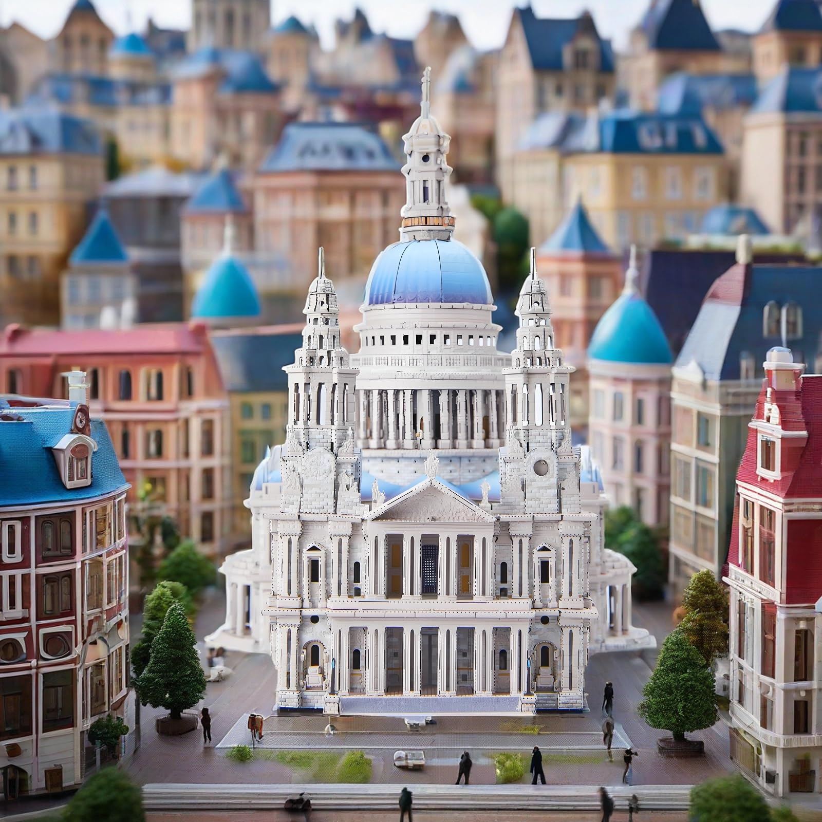 Piececool Puzzle in metallo 3D Cattedrale di San Paolo, Classica Architettura Generazione 3D Puzzle Modellino Adulto Puzzle 3D per Acciaio Inossidabile, Metallo, Regalo, Memoria, Collezione, 639 Pezzi