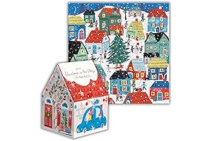 Christmas Cheer 500-Piece Unique House-Shaped Puzzle
