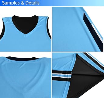 KXK Youth Reversible Basketball Jersey, Sports Athletic Shirt for Kids Boys