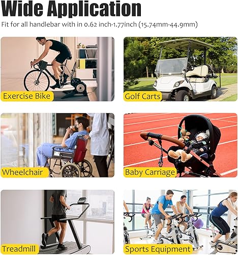 Miniatura 5 de Charchendo Soporte para tableta de cinta de correr de cuello de cisne, ajuste universal para bicicleta elípticabicicleta de girobicicleta de