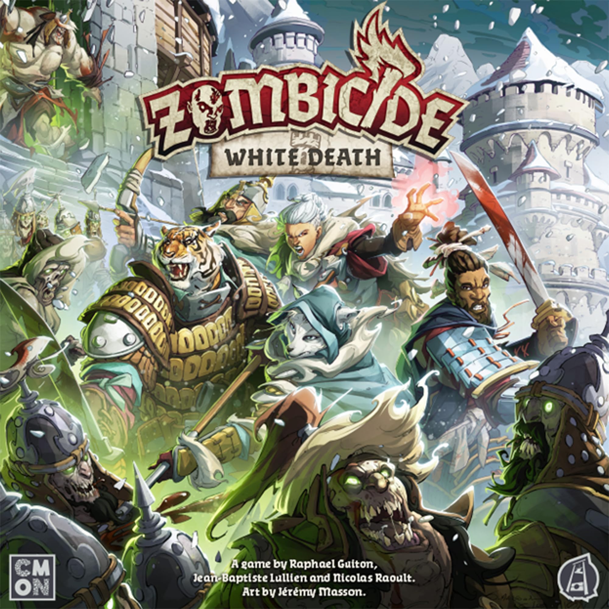 CMON | Zombicide Age 14+: White Death | Gra planszowa | Wiek 14+ | 1-6 graczy | Czas gry 60+ minut