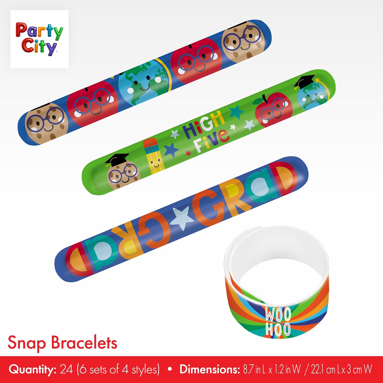 Party City Pre-K/Kindergarten Graduation Fun Tableware and Favors Kit - Woo hoo, You Did It image 3
