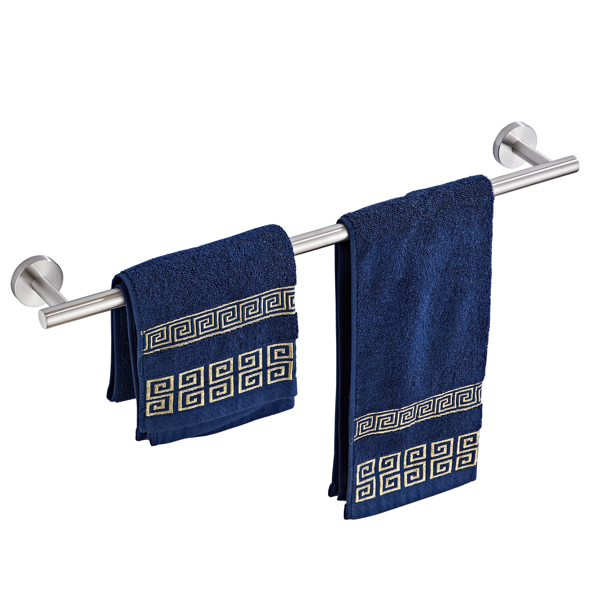 Bath Towel Bar, 22 Inch 304 Stainless Steel Thicken Towel Holder for Bathroom Wall, Towel Holder Brushed Nickel Finished Wall Mount(Total Length 24-Inch)