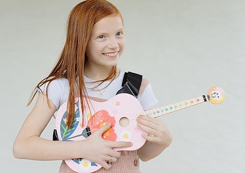 Miniatura 10 de TinkerTar - Guitarra eléctrica Flame - La forma más fácil de comenzar y aprender guitarra - 1 instrumento de juguete de cuerda para niños