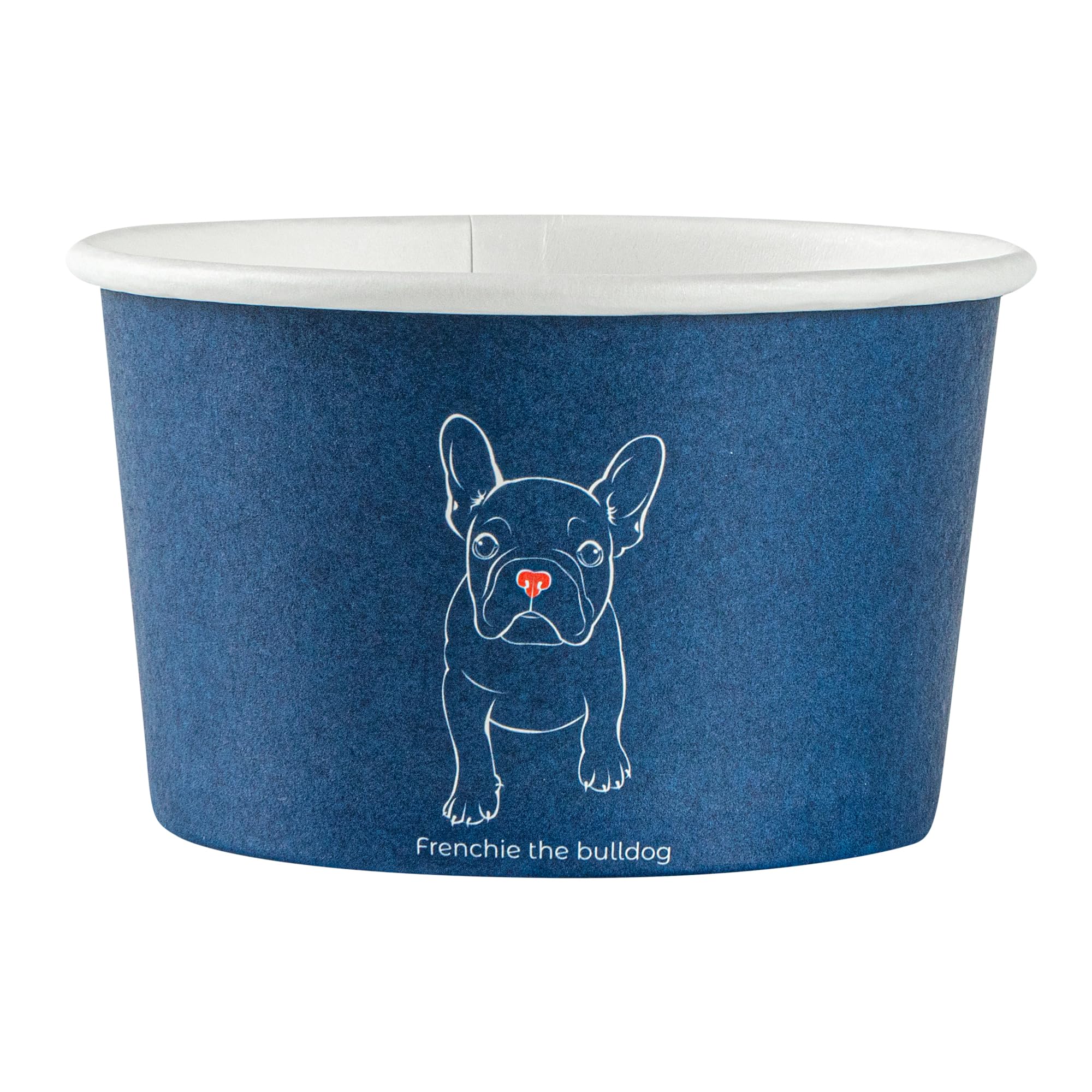 Coppetta - Vasos de postre de 5 onzas, 200 vasos desechables para helado, las tapas se venden por separado, resistentes, cuencos de papel francés FroYo, para alimentos calientes y fríos, perfectos