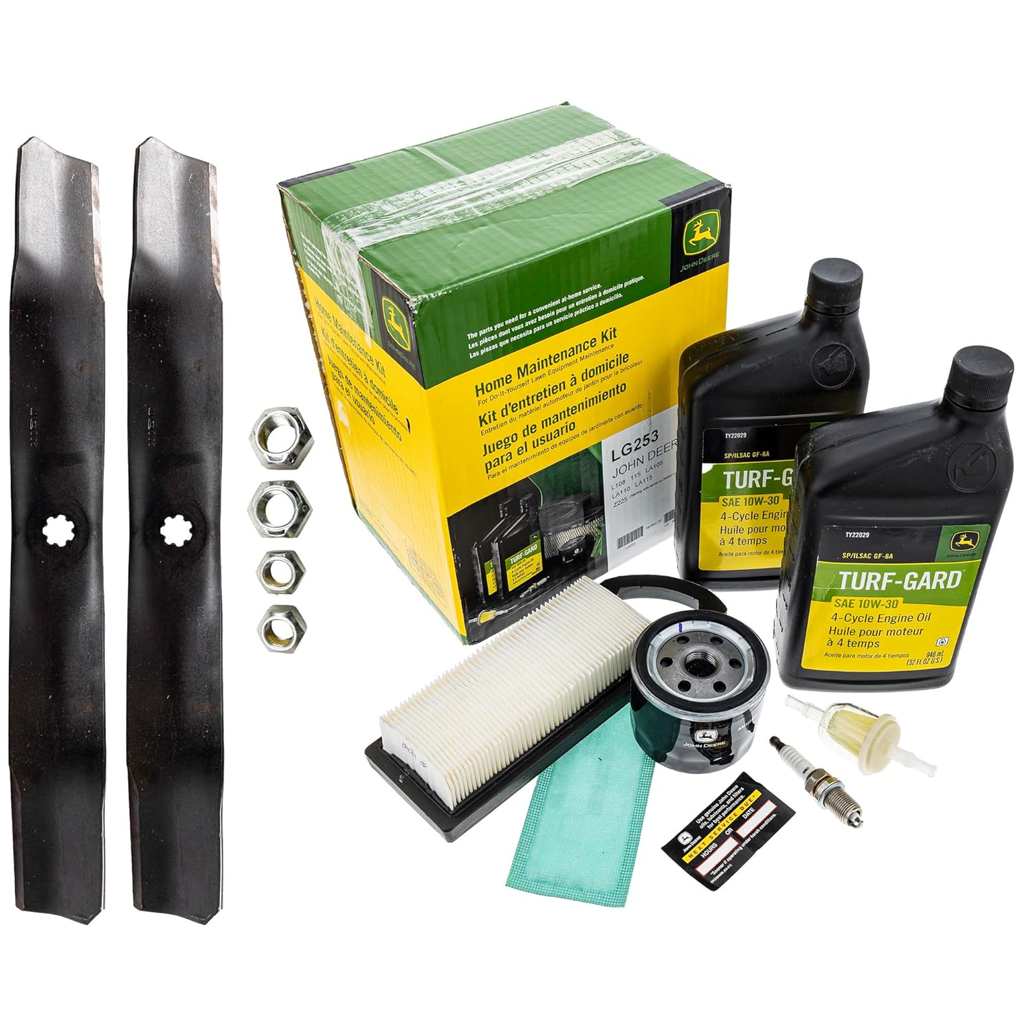John Deere Original Equipment Model LA115 Maintenance Kit + Highlift Blades