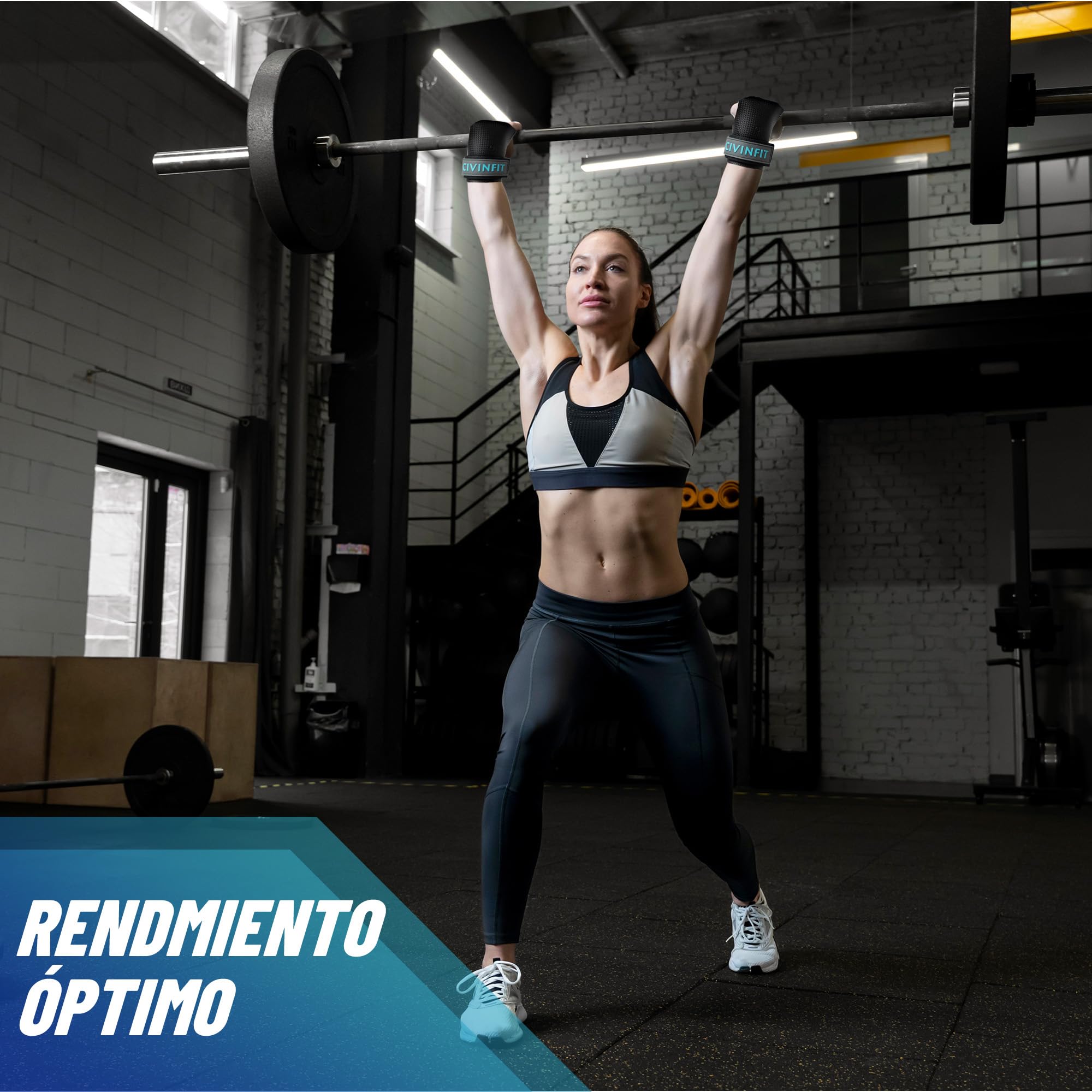 Calleras para Crossfit Iniciación I Calleras Crossfit Mujer Fibra de Carbono I Guantes Gimnasio Mujer , Straps gym Hand Grip Sin Agujeros I Calleras para Crossfit Protección de Manos | Muñequeras Gym