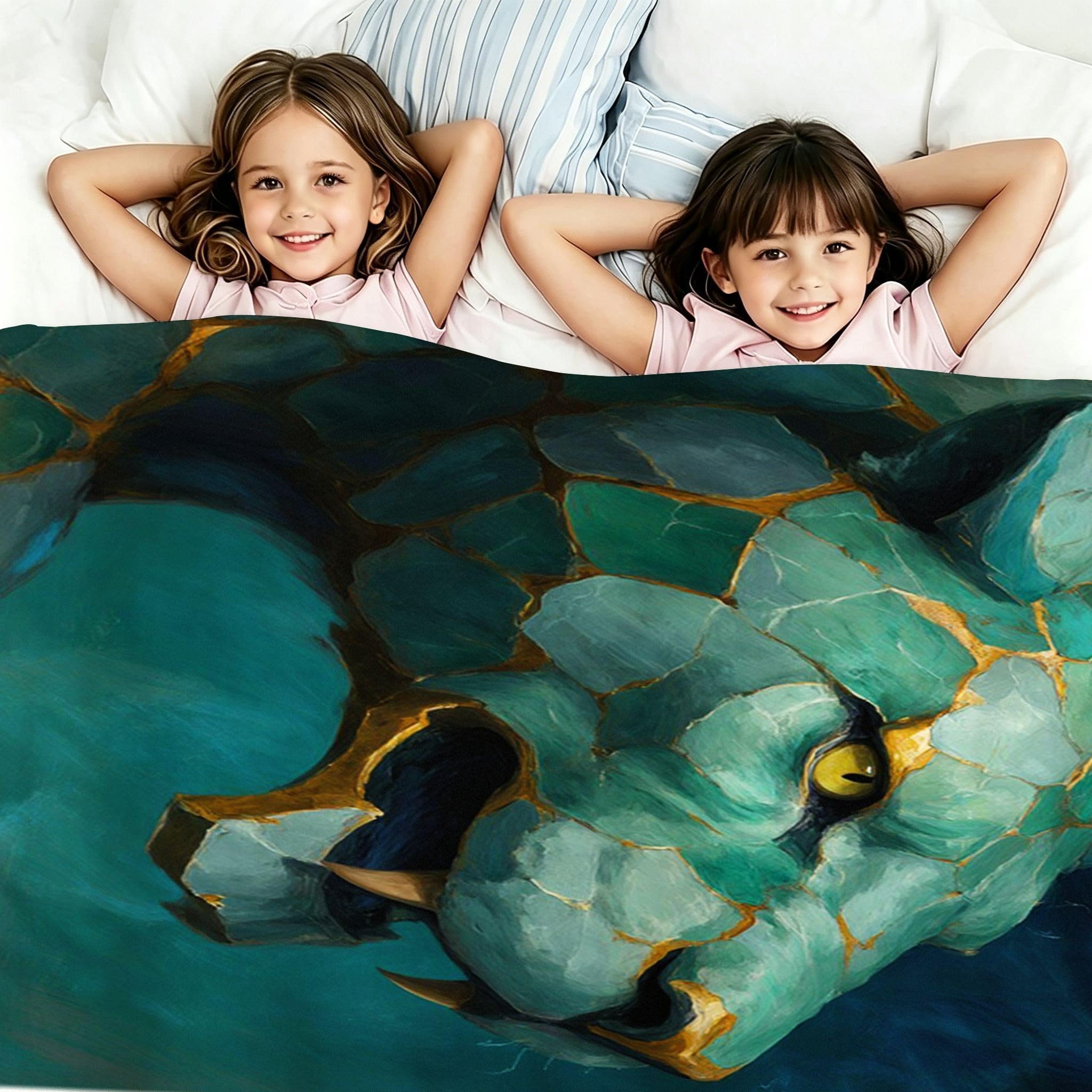 Coperta Pile Matrimoniale 240x260 cm Ghepardo Blu, Coperta XXL Super Morbida Multiuso Come Copriletto o Plaid da Salotto, Calda e Leggera, Protezione dal Freddo, AW2916